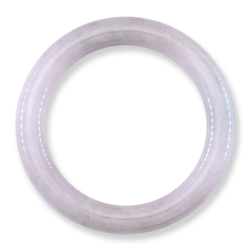Lavender jadeite Jade Cylindrical Bangle 55.1MM | UPC #087941