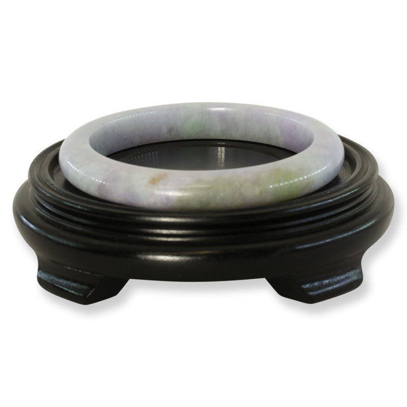 Extra Large Guatemalan Blue-Lavender Jadeite Jade Half Round Bangle 77.9MM | UPC #344761