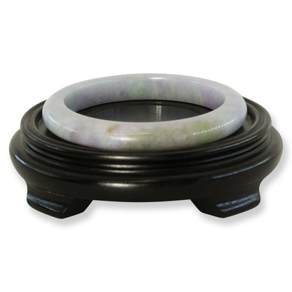 Extra Large Guatemalan Blue-Lavender Jadeite Jade Half Round Bangle 77.9MM | UPC #344761