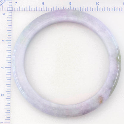 Extra Large Guatemalan Blue-Lavender Jadeite Jade Half Round Bangle 77.9MM | UPC #344761