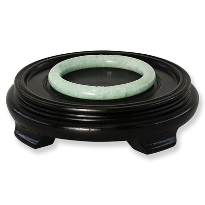 Green Jadeite Jade Cylindrical Bangle 56.2MM | UPC #272613