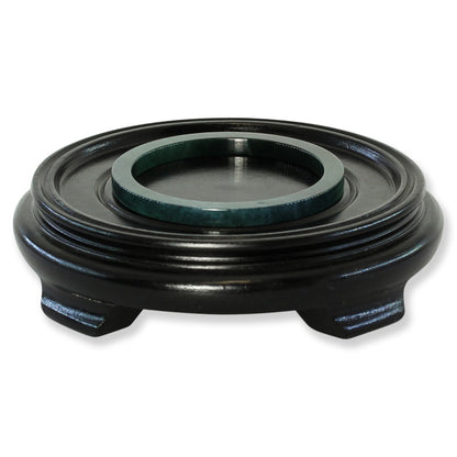 Guatemalan Blue-Green Jadeite Jade Flat Bangle 59.61MM | UPC #403260