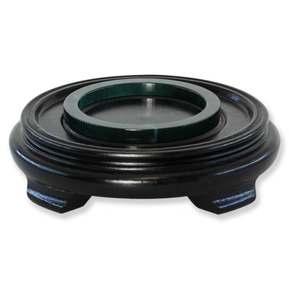 Guatemalan Blue-Green Jadeite Jade Flat Bangle 63.1MM | UPC #403307