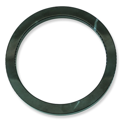 Guatemalan Blue-Green Jadeite Jade Flat Bangle 63.1MM | UPC #403307