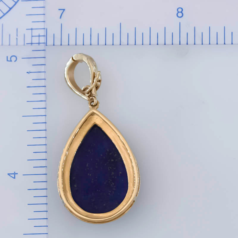 Genuine Lapis Lazuli Pendant with Enhancer Bail | UPC #296770