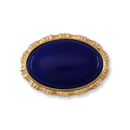 OVAL LAPIS 14K YELLOW GOLD PIN UPC #397460