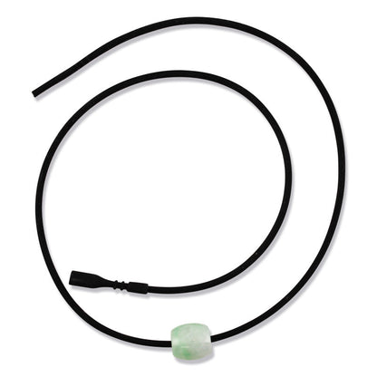 GREEN JADEITE JADE BARREL SLIDE NECKLACE UPC #374256