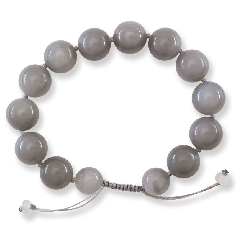 Lavender Nephrite Jade Adjustable Bead Bracelet | UPC #408012