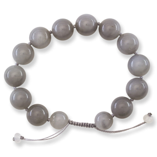 Lavender Nephrite Jade Adjustable Bead Bracelet | UPC #408012