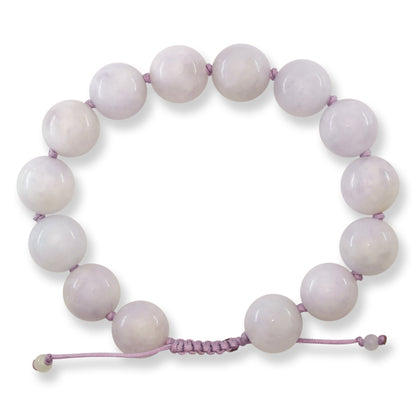 Lavender Jadeite Jade Adjustable Bead Bracelet | UPC #409125