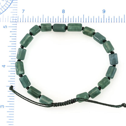 Blue Green Jadeite Jade Adjustable Bead Bracelet for Men and Women | UPS #402072