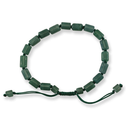 Blue Green Jadeite Jade Adjustable Bead Bracelet for Men and Women | UPS #407985