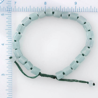 Adjustable Green Jadeite Jade Bead Bracelet | UPC #399334