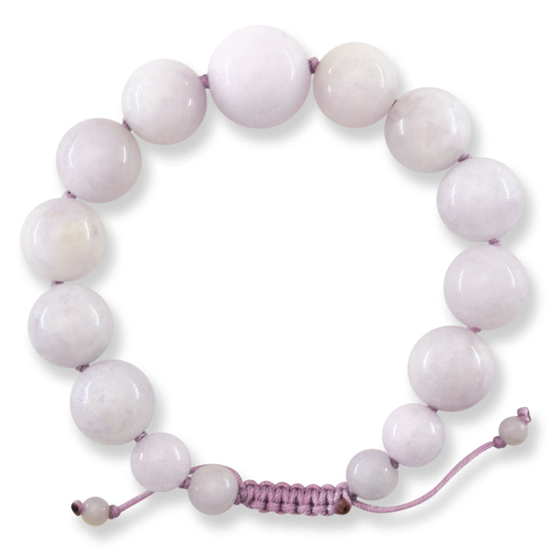 Lavender Jadeite Jade Adjustable Bead Bracelet | UPC #409118