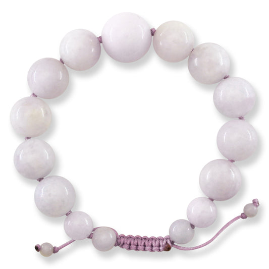 Lavender Jadeite Jade Adjustable Bead Bracelet | UPC #409118