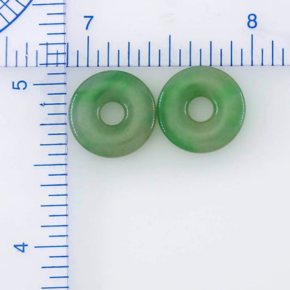 GREEN JADEITE JADE LOOSE PAIR PI DISC UPC #397453