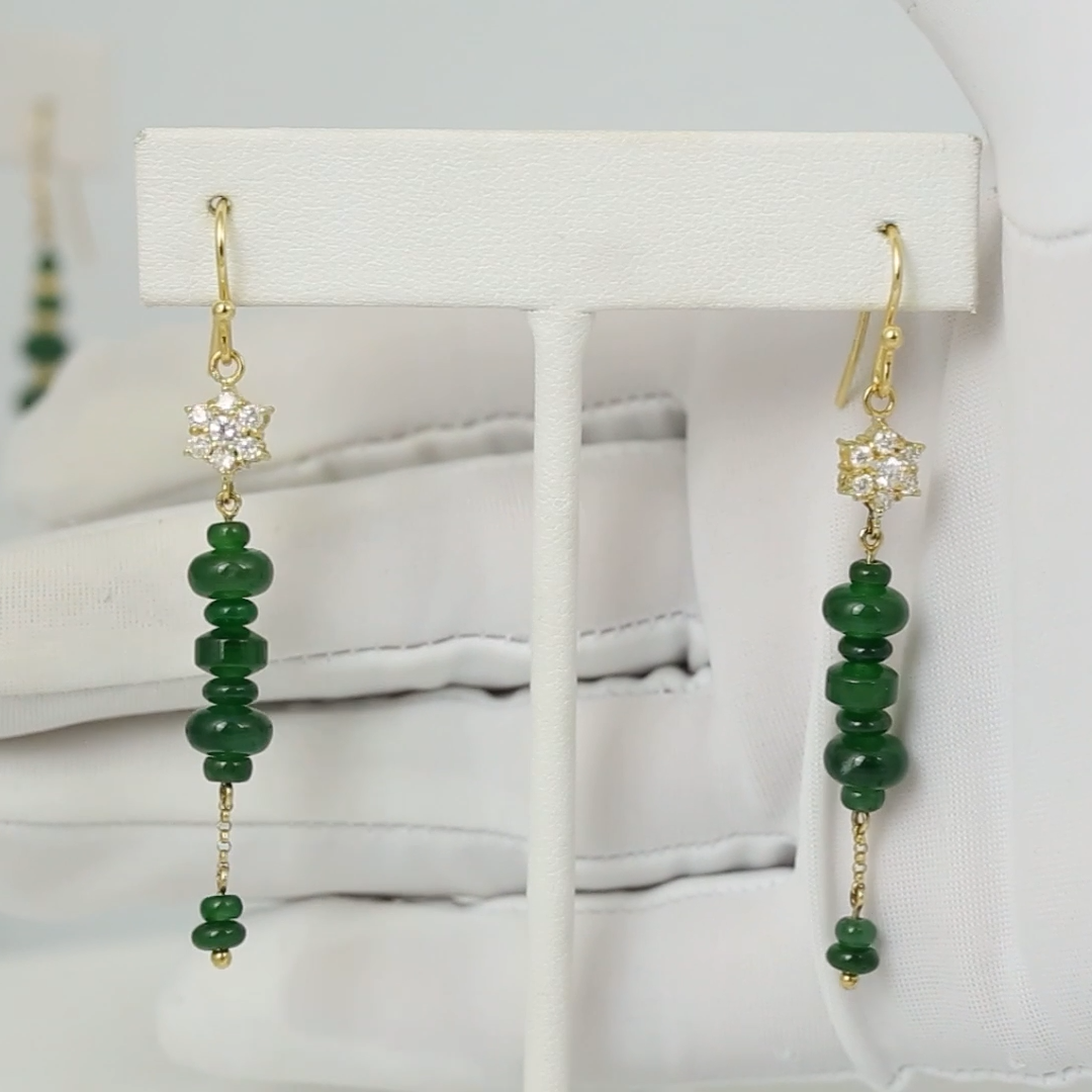Blue Green Guatemalan Jadeite Jade jewelry for women mason-kay