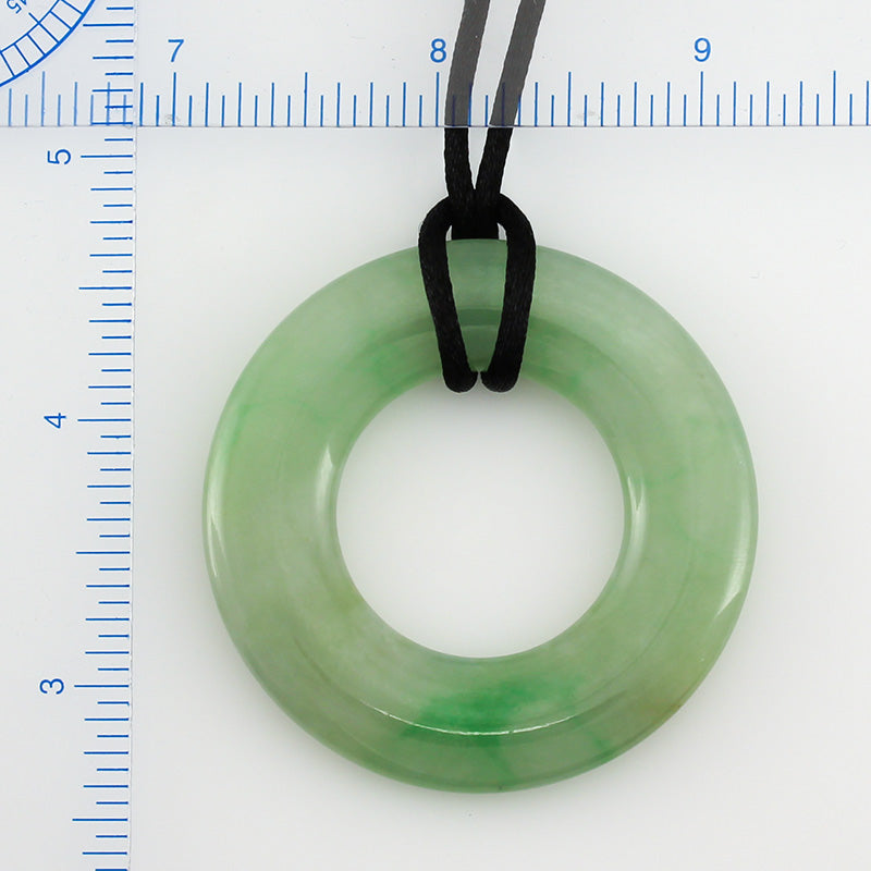 GREEN JADEITE JADE CIRCLE NECKLACE UPC #347731