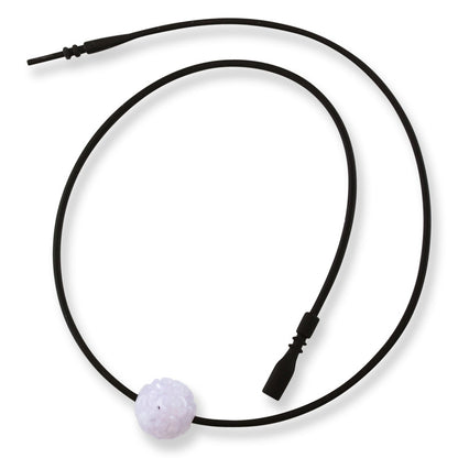 Lavender Jadeite Jade Carved Bead Necklace | UPC #408326