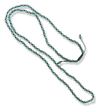 BLUE GREEN JADEITE JADE ADJUSTABLE BEAD NECKLACE UPC #396791