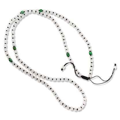 Green and Ice Jadeite Jade Adjustable Necklace for Men and Women | UPC #389984