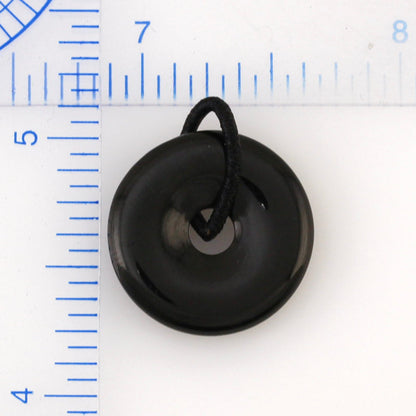 BLACK NEPHRITE JADE PI DISC PENDANT UPC #391666