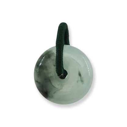 Green Jadeite Jade Small PI Disc Pendant | Jade Donut | UPC #383807
