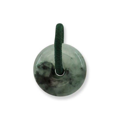 Green Jadeite Jade Small PI Disc Pendant | Jade Donut | UPC #383807
