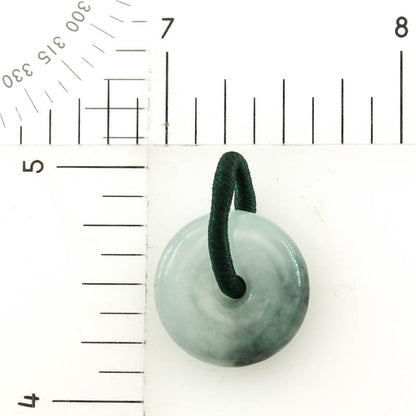 Green Jadeite Jade Small PI Disc Pendant | Jade Donut | UPC #383807