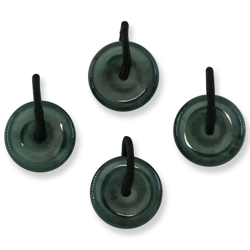 Blue Green Jadeite Jade PI Disc Pendant UPC #383845