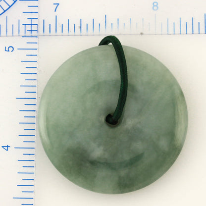 GREEN JADEITE JADE PI DISC PENDANT UPC #389762