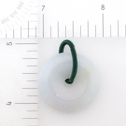 White Jadeite Jade Loose Pi Disc Pendant | White Jade Donut | UPC #389694