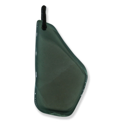 Blue Green Jadeite Jade Freeform Pendant | Guatemalan Jade | UPC #400917