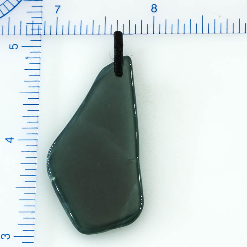 Blue Green Jadeite Jade Freeform Pendant | Guatemalan Jade | UPC #400917