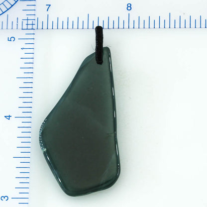 Blue Green Jadeite Jade Freeform Pendant | Guatemalan Jade | UPC #400917