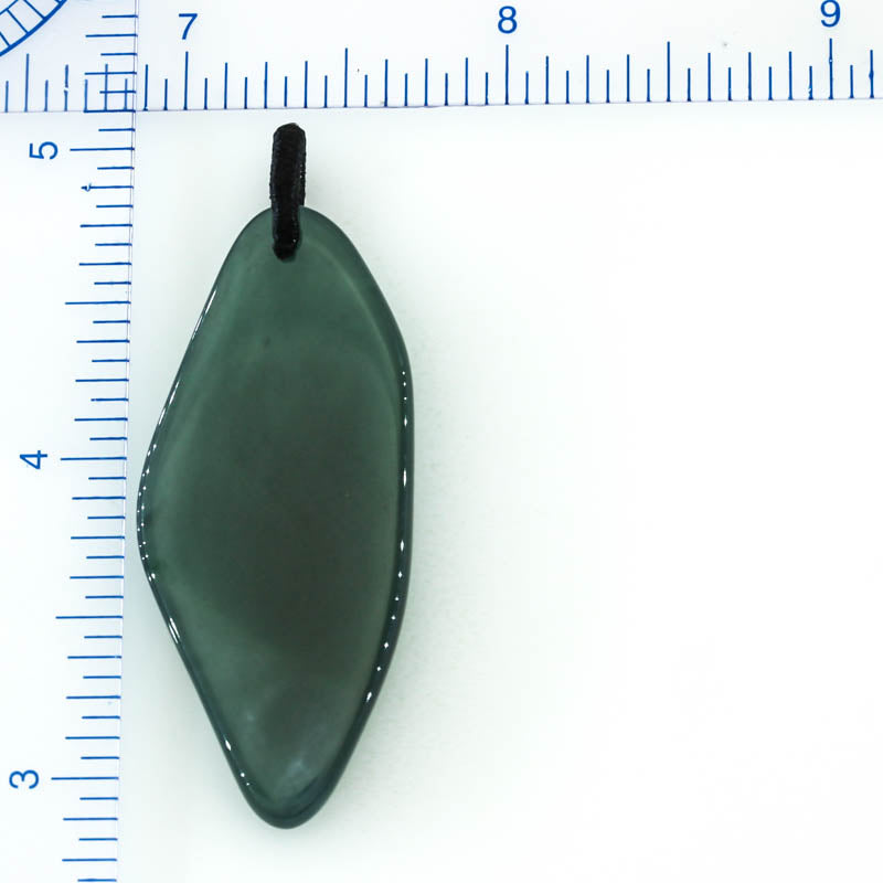 Blue Green Jadeite Jade Freeform Pendant | Guatemalan Jade | UPC #400917