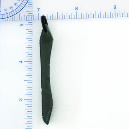 Blue Green Jadeite Jade Freeform Pendant | Guatemalan Jade | UPC #400924