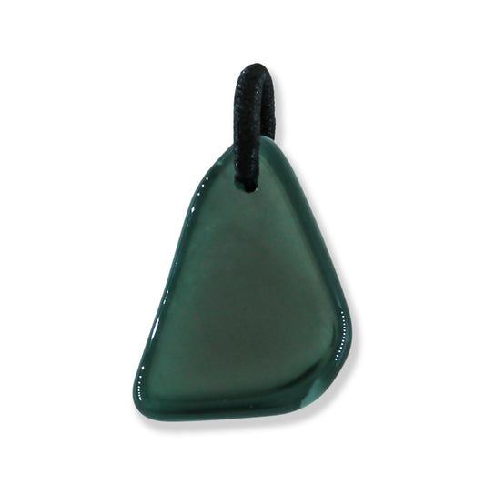 Blue Green Jadeite Jade Freeform Pendant | Guatemalan Jade | UPC #400948