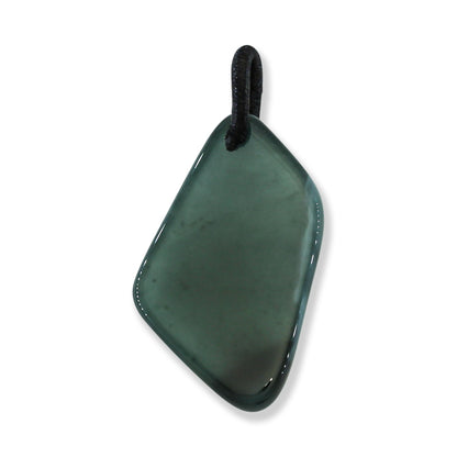 Blue Green Jadeite Jade Freeform Pendant | Guatemalan Jade | UPC #400931