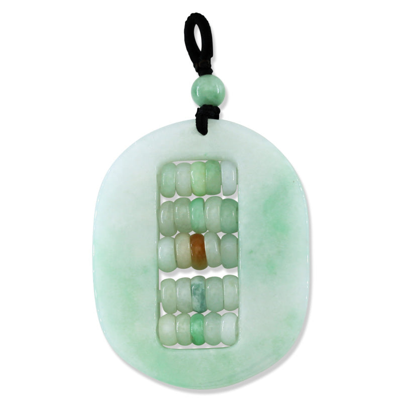 GREEN JADEITE JADE ABACUS PENDANT UPC #396449