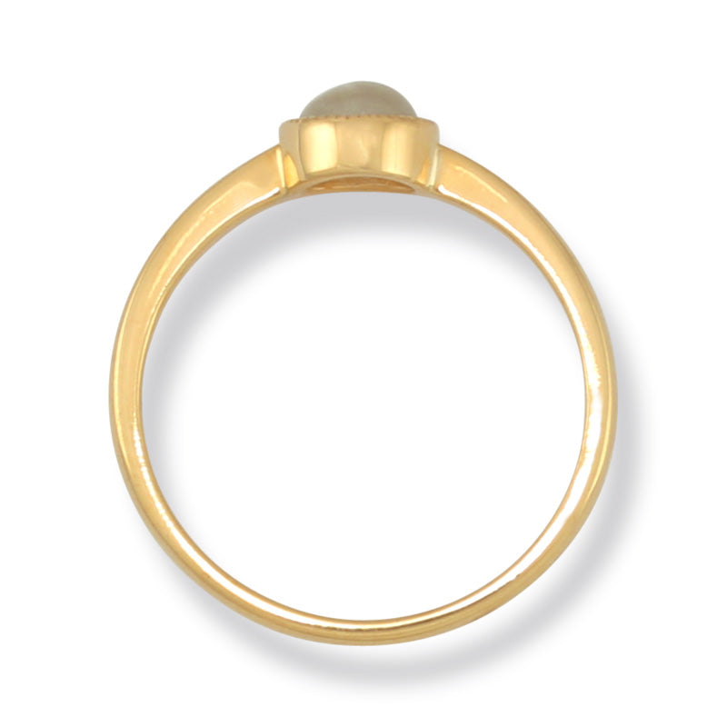 14K YELLOW GOLD ICE JADEITE JADE RING UPC #375901