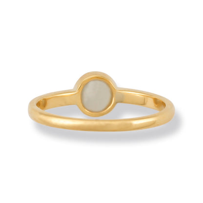 14K YELLOW GOLD ICE JADEITE JADE RING UPC #375901