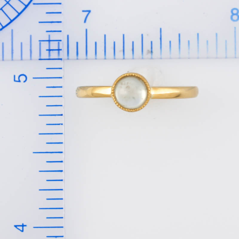 14K YELLOW GOLD ICE JADEITE JADE RING UPC #375901