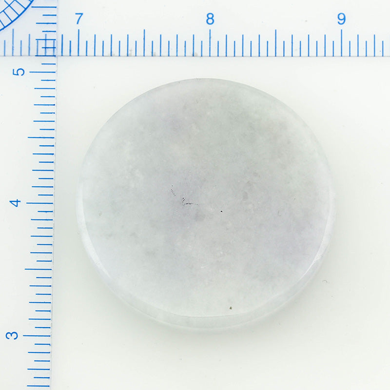 LAVENDER JADEITE JADE ROUNG CARVED DRAGON PAPERWEIGHT UPC #223639