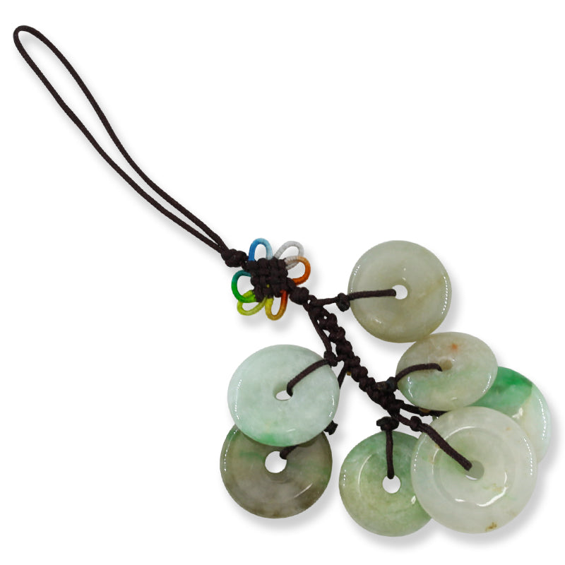 Green Jadeite Jade Multiple Disc Charm | UPC #401129