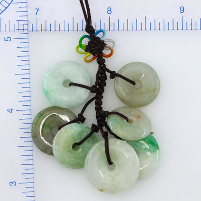 Green Jadeite Jade Multiple Disc Charm | UPC #401129