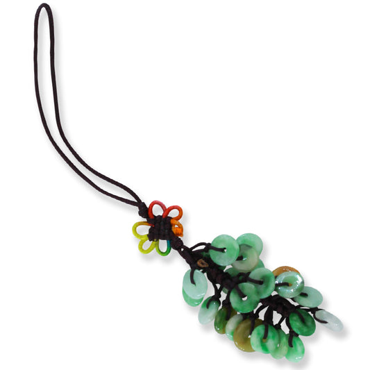 Green Jadeite Jade Multiple Disc Charm | UPC #401105