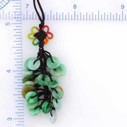 Green Jadeite Jade Multiple Disc Charm | UPC #401105