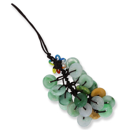 Green Jadeite Jade Multiple Disc Purse Charm | UPC #401112