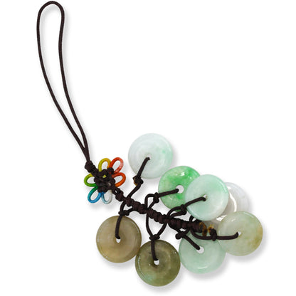 Green Jadeite Jade Multiple Disc Purse Charm | UPC #385573
